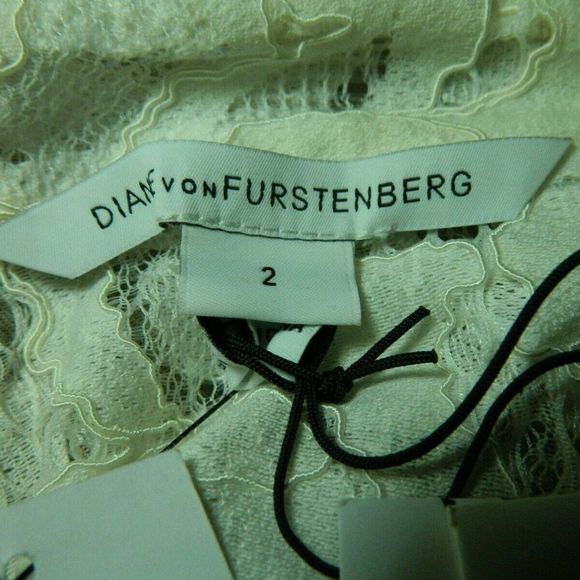 Diane Von Furstenberg Lorelei Two Bloom Lace White - Picture 10 of 10